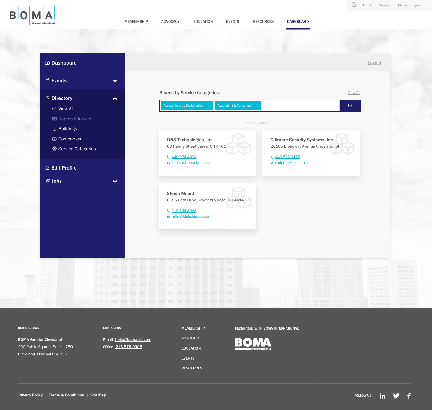 BOMA associate member directory